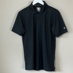 OGIO Men's Black/Black Accelerator Polo